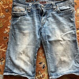 Rock Revival Blue Denim Bermudas